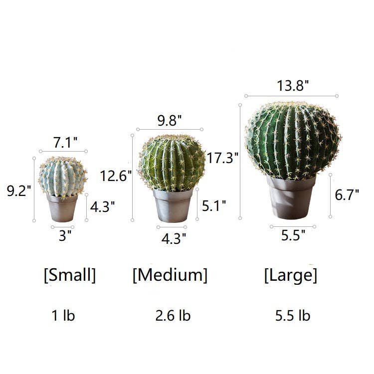Rustic Reach - Wholesale Artificial Plant - Artificial Potted Cactus Ball5