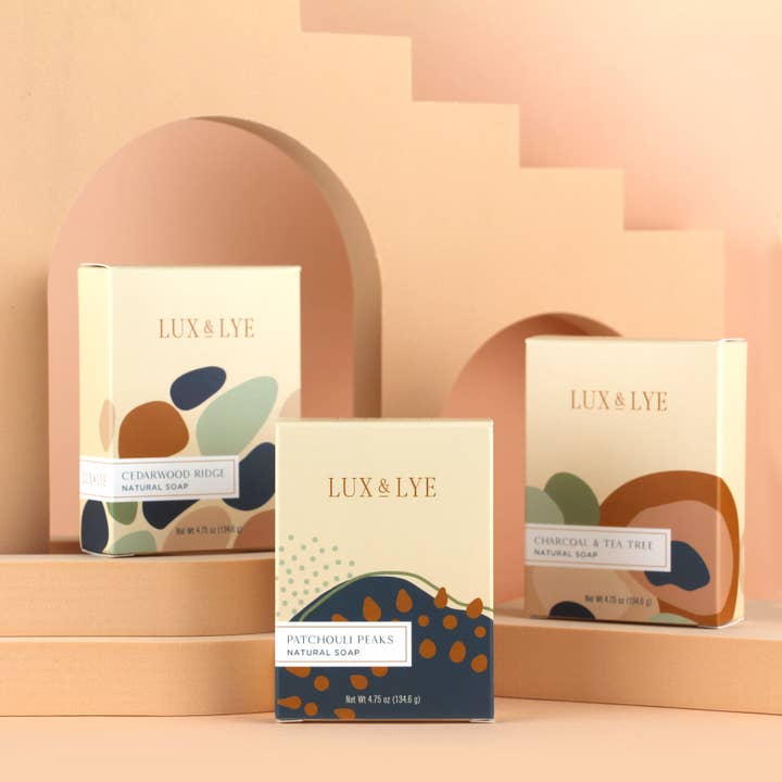 Lux & Lye LLC - Wholesale Bar Soap - Patchouli Peaks Soap