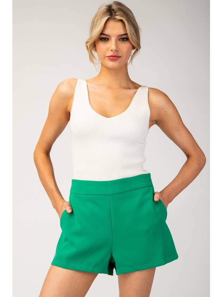 Peace Love Line - Wholesale Shorts - Women's - HIGH WAIST SHORTS