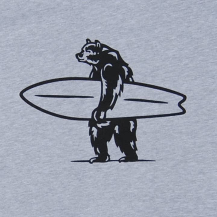 Everyday California - Wholesale Screen Printed T-Shirt - Men's - Simply Brutus Tee - California Surfing Bear Graphic Tee2