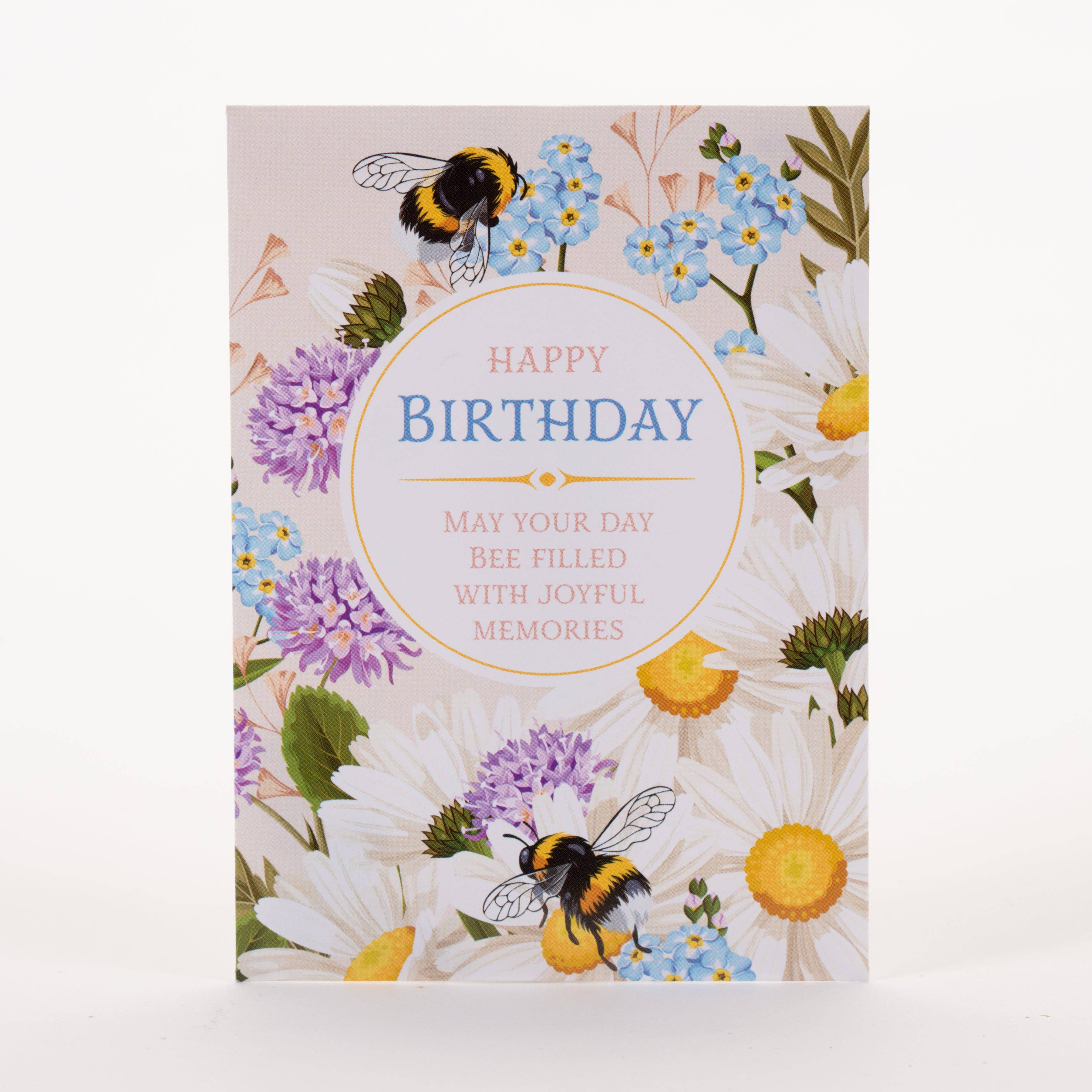 Bentley Seed Co. - Wholesale Birthday Card - Happy Birthday - Bee - Forget Me Not Seed Packets7