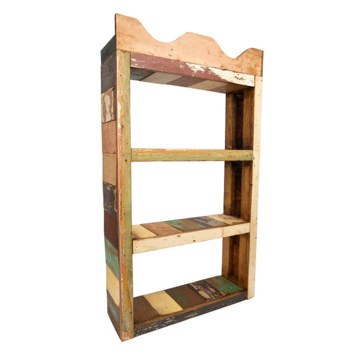 My Amigos Imports - Wholesale Wall Mounted Shelf - Montrose Reclaimed Wood Wall-Shelf-17Wx5.5Dx30H inches-NEW
