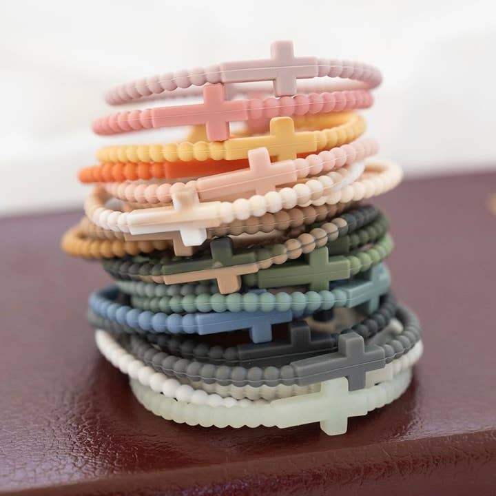 Cross and Crowns - Wholesale Jewelry Set - Silicone cross bracelets