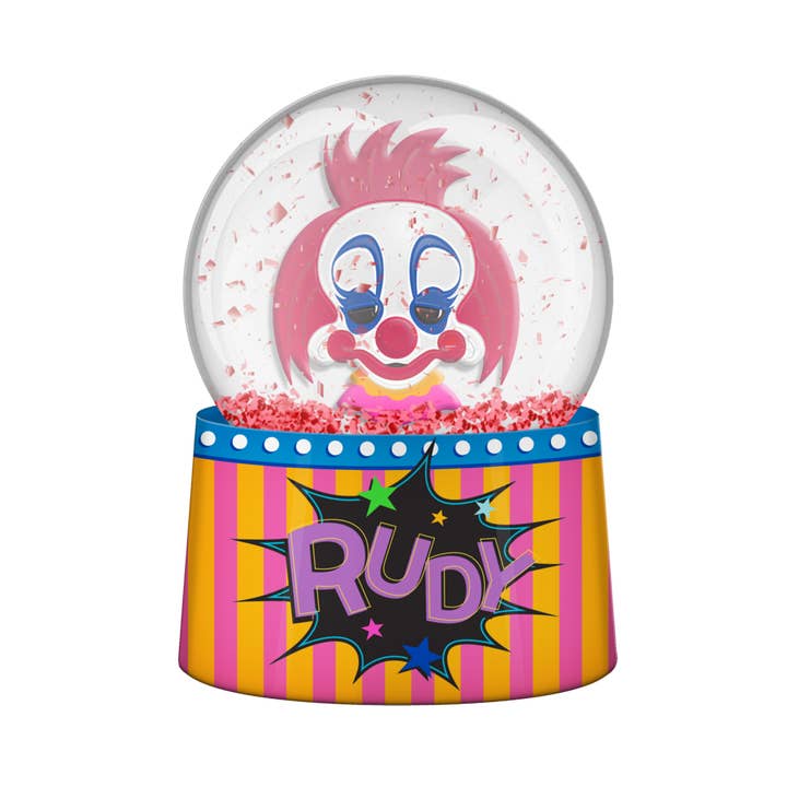 Killer Klowns Rudy Boxed 45mm Light Up Snow Globe for wholesale by Silver Buffalo