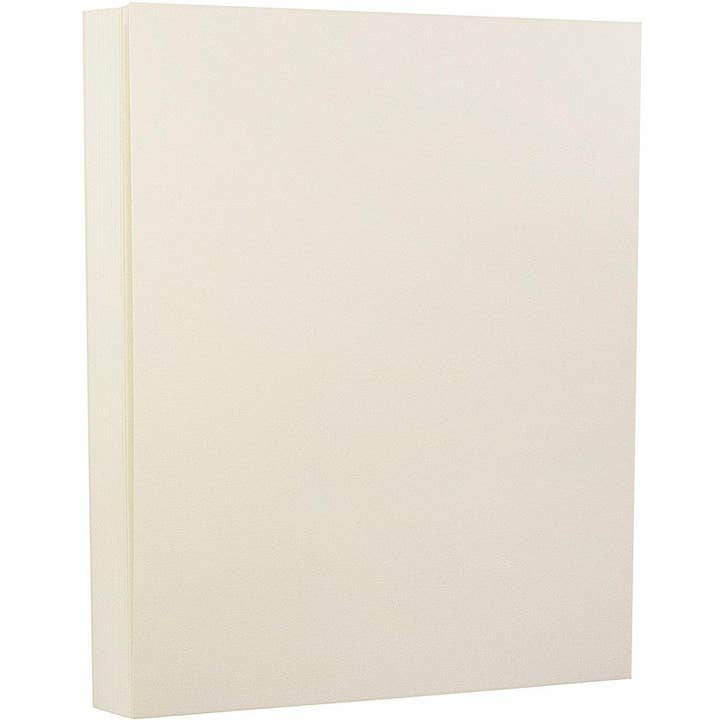 JAM PAPER - Wholesale Cardstock - JAM 80lb Cardstock, 8.5x11, Nat. White Linen, 250/Pk