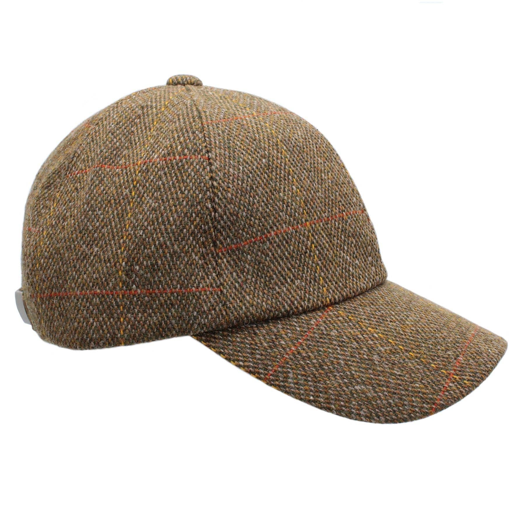 Heather Hats & Accessories - Wholesale Baseball Cap - Unisex - Callow Derby Tweed Baseball Cap ZH2860
