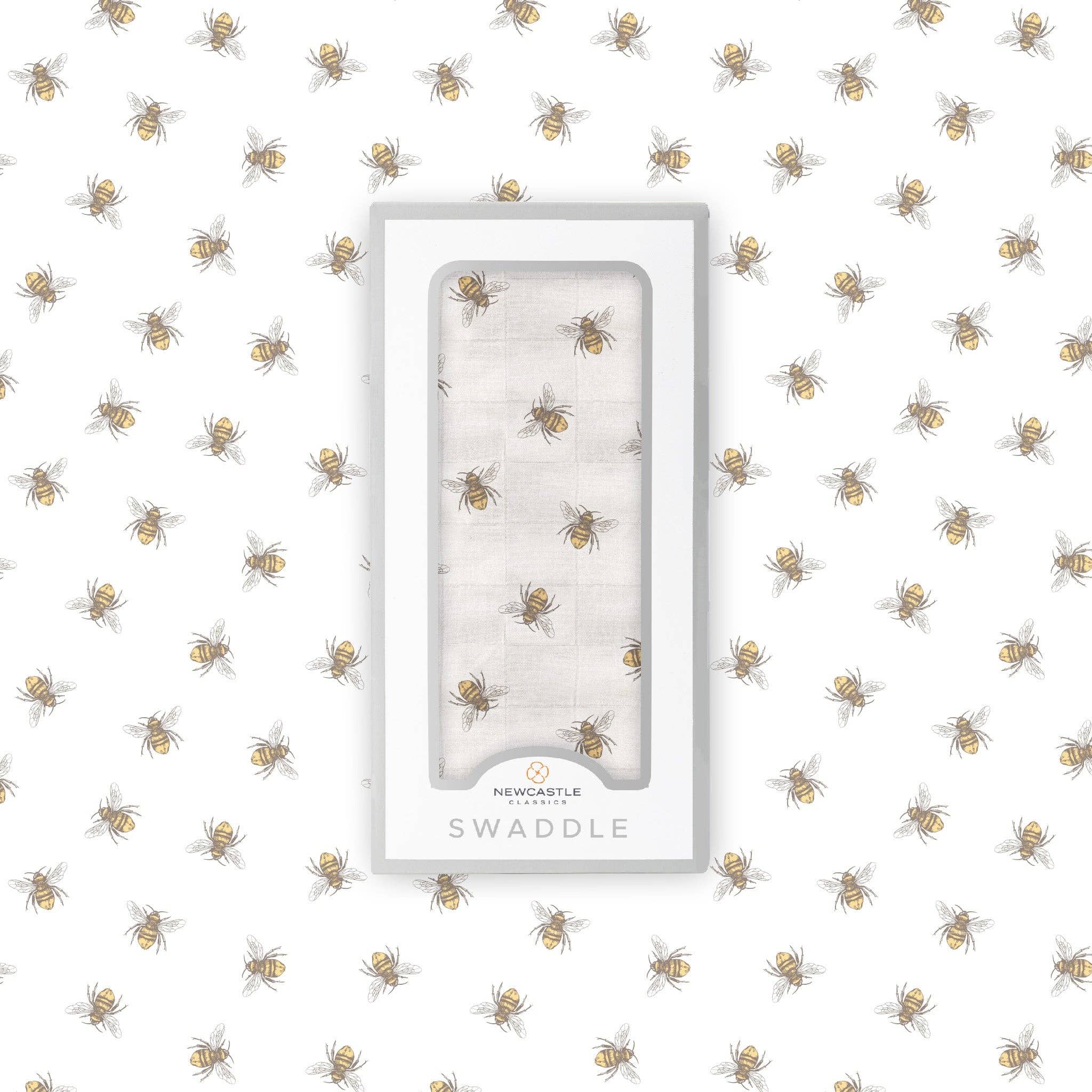 Newcastle Classics – wholesale Lindning - Baby – Honungsbi bambu swaddle1