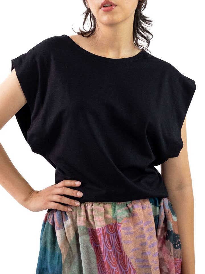 80er-Top - Schwarz für den Großhandel von Meg