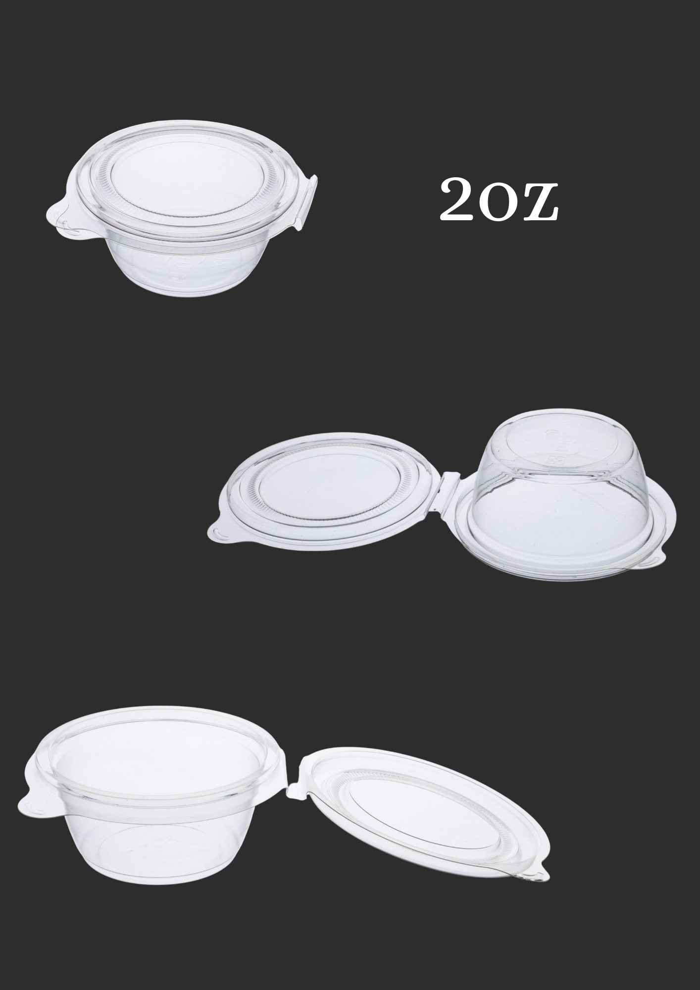 UNIMIX FLORAL – Recipiente para armazenar alimentos por atacado – Copo Porção de Plástico PET descartável com tampa articulada 50/pk0