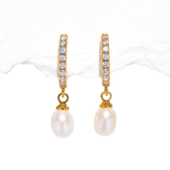 By the Seaside Dangle Hoops for wholesale by Girls Crew