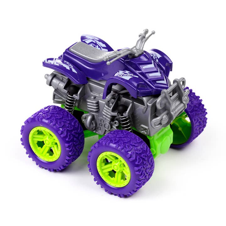 Puckator Ltd - Wholesale Classic Toy - Kids - Quad Bike 4x4 Stunt Friction Push/Pull Action Toy