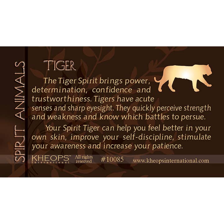 Spirit Animal Infocard Tiger (per stuk) voor wholesale door Kheops International
