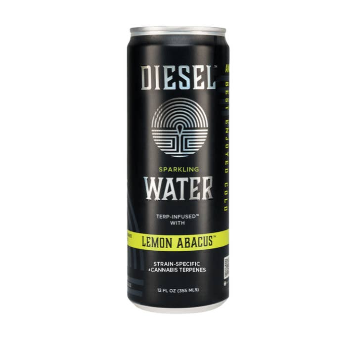 Lemon Abacus™ Sparkling Diesel Water™ 12oz Can for wholesale by Diesel Beverages