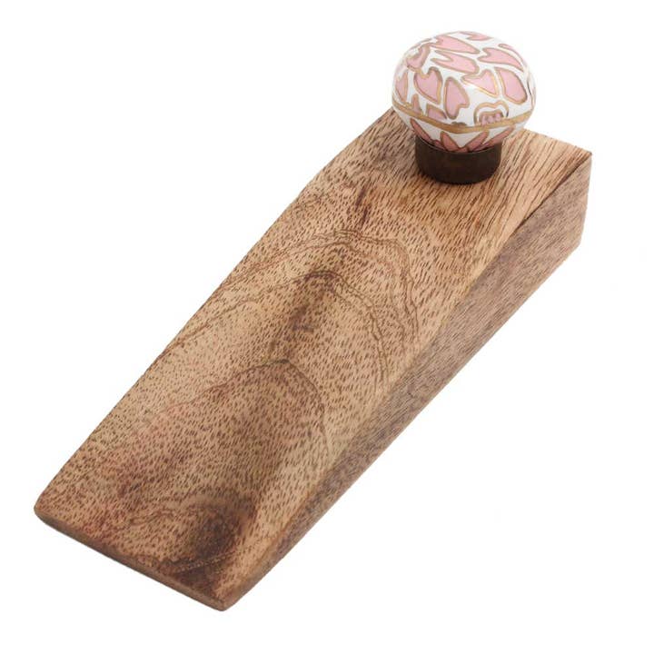 Bouchon de porte en céramique et bois, 50 pièces, pour garder la porte ouverte pour la vente par Daana Paani LLC