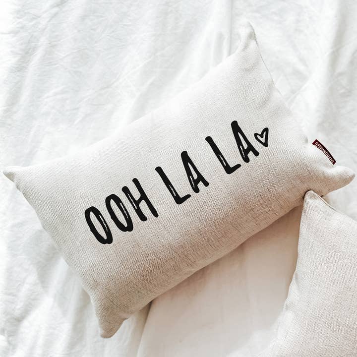 Valentine's Day Ooh La La Throw Pillow for wholesale by 521handmade