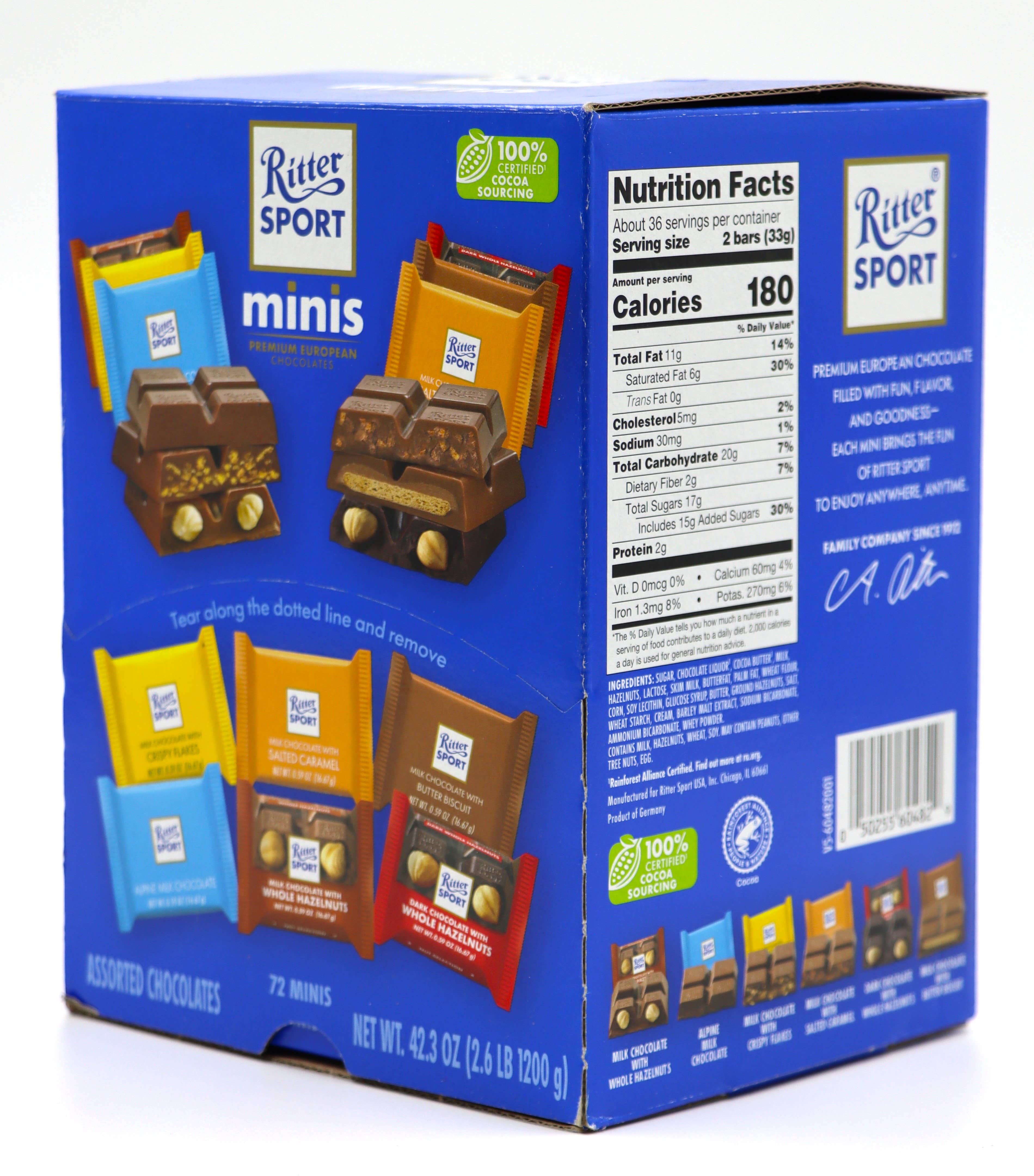 Grandpa Joe's Candy Shop - Wholesale Chocolate - Ritter Sport Assorted Mini Chocolate Squares, 72ct display3