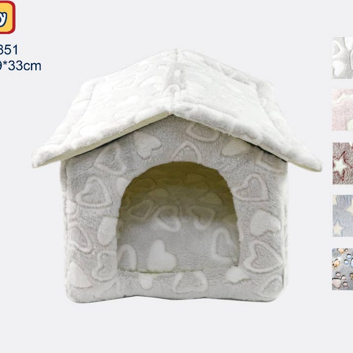 Flanellen hondenhuis in 5 kleuren voor wholesale door Amomi