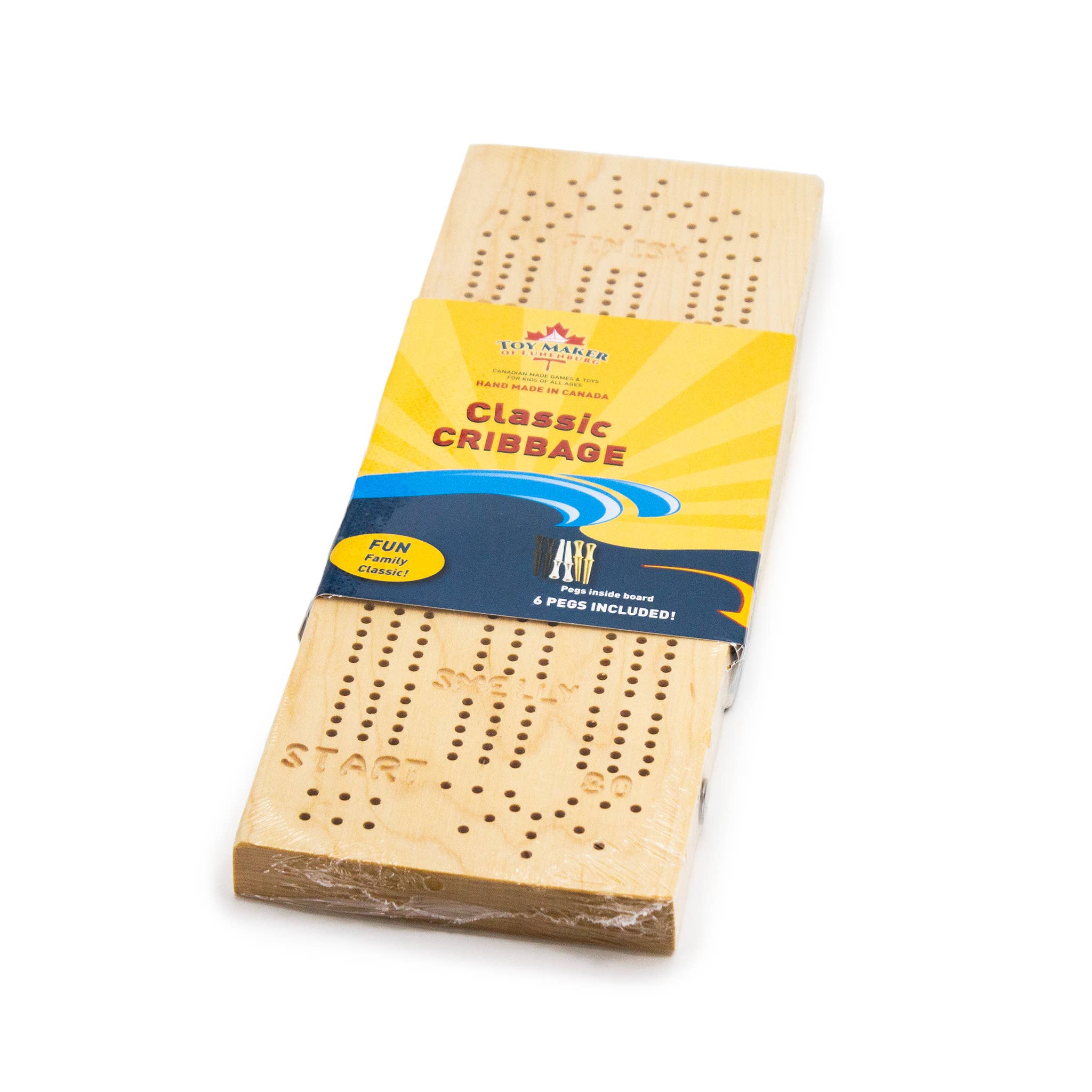 Toy Maker of Lunenburg - Wholesale Board Game - Classic Wooden Cribbage Board1