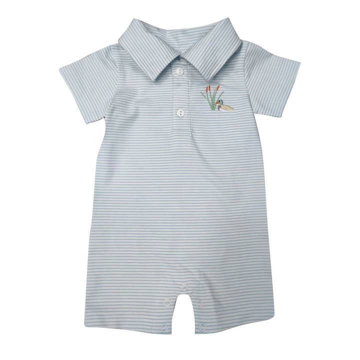 Mallard Boy's Romper for wholesale by Ishtex Textile Products, Inc.