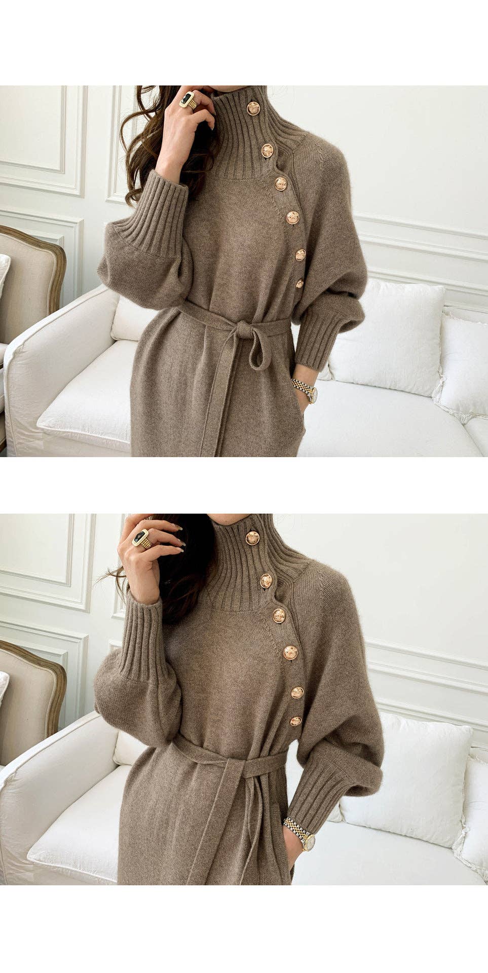 Marayn - Wholesale Dress - Women's - KoreanJapanese Knit Dress Chic Slimming and Versatile19
