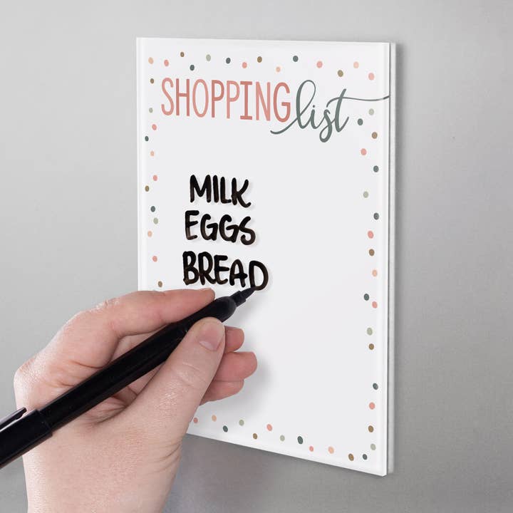 Shopping List Magnetic Dry Erase Marker Board for wholesale by P. Graham Dunn