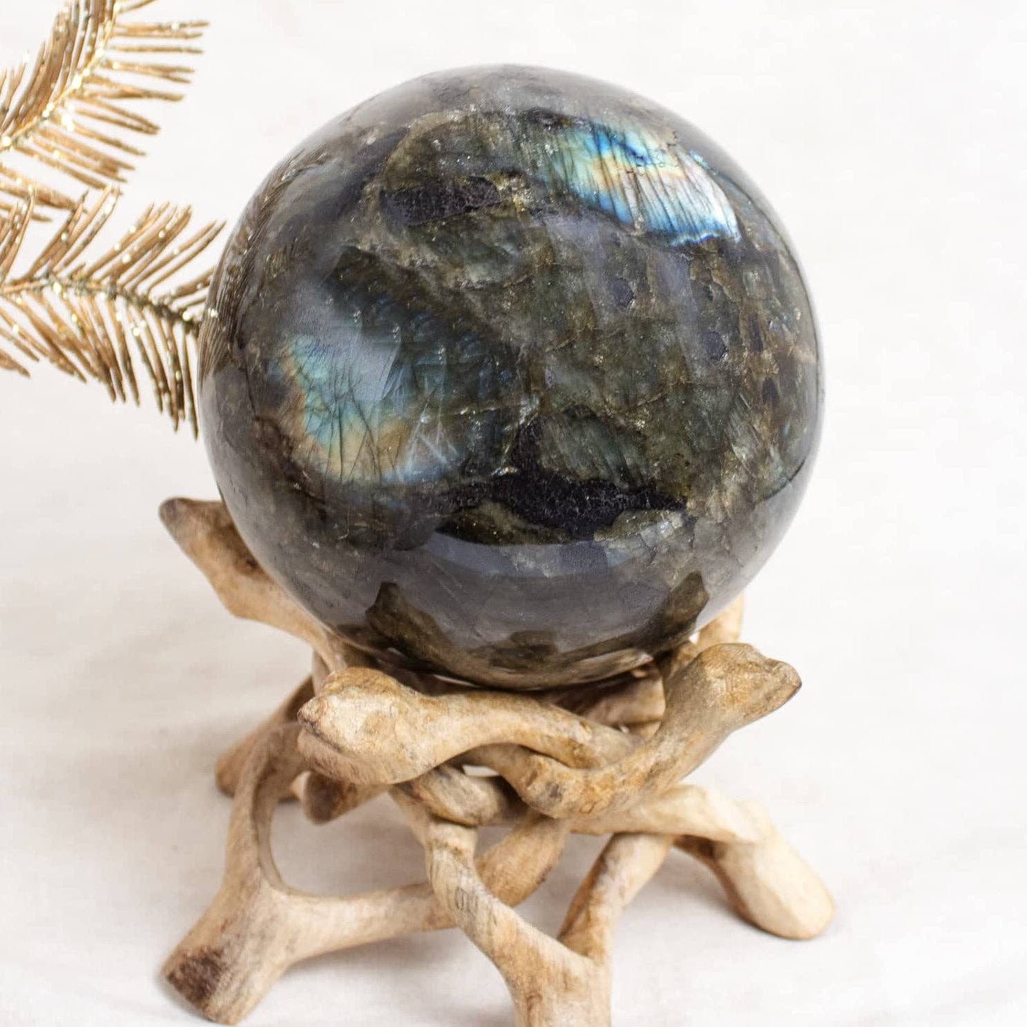 Tiny Rituals - Wholesale Spiritual Stone/Crystal - Labradorite Sphere - 1 of a Kind - Large - AAA Premium Quality12