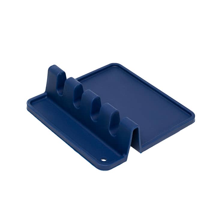 Fox Run Brands - Wholesale Spoon Rest - Fox Run Silicone Spoon Rest and Utensil Holder, Navy, 5.5"