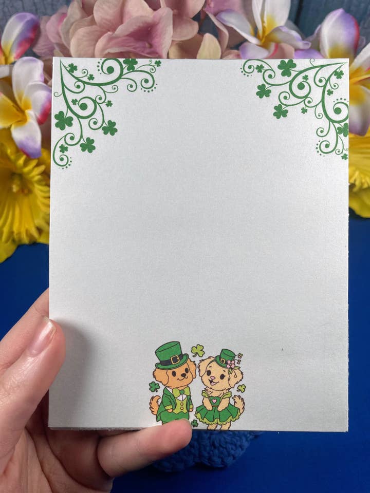 Let Your Irish Shine Notepad 4.25" x 5.5" for wholesale by Autumnmist Boutique