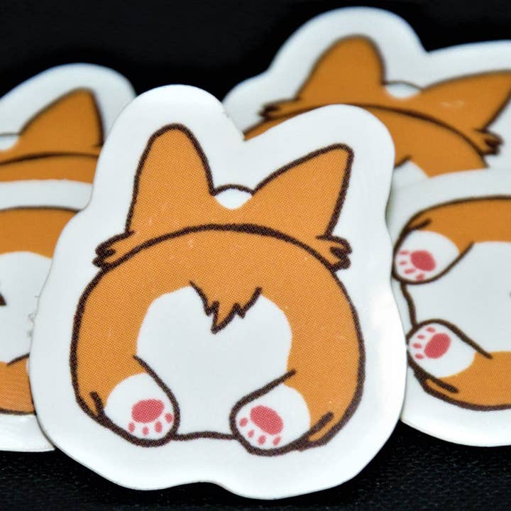 Autocollant Corgi Butt pour la vente par Southpaw Draws