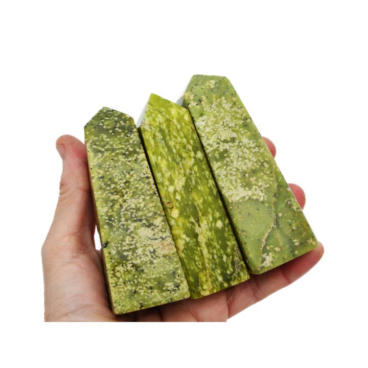 Kaia & Crystals - Wholesale Spiritual Stone/Crystal - Natural Serpentine Crystal Obelisk (100g - 300g)