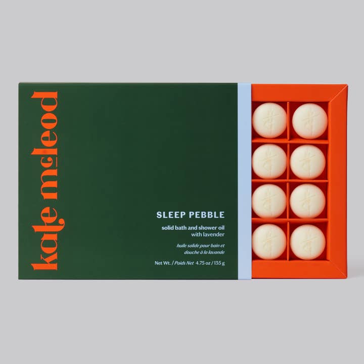 Kate McLeod - Wholesale Bath/Body Oil - Sleep Pebble | Deep Moisturizing Solid Bath & Shower Oil