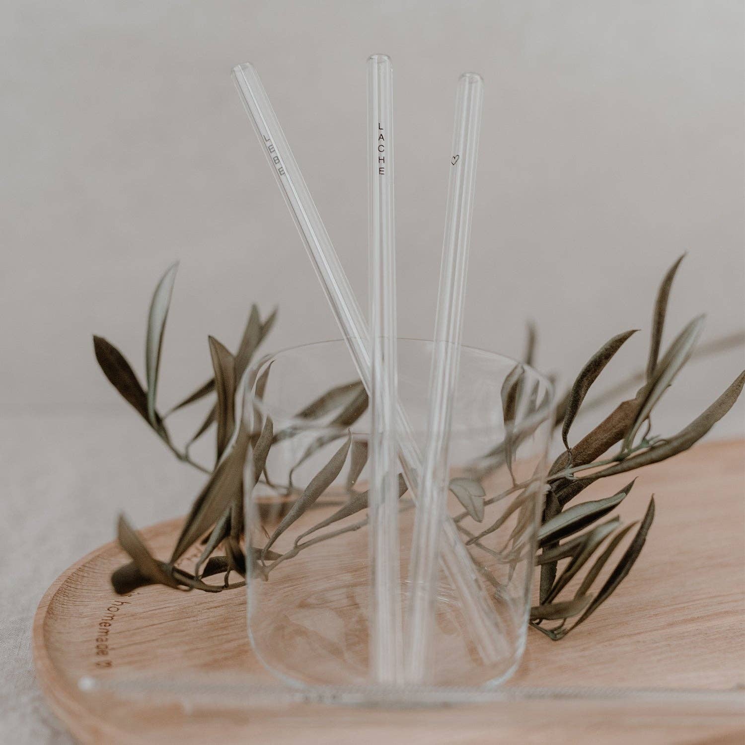 Eulenschnitt - Vente Paille - Paquet de 4 pailles en verre LeBeliebelache 20 cm, noires3