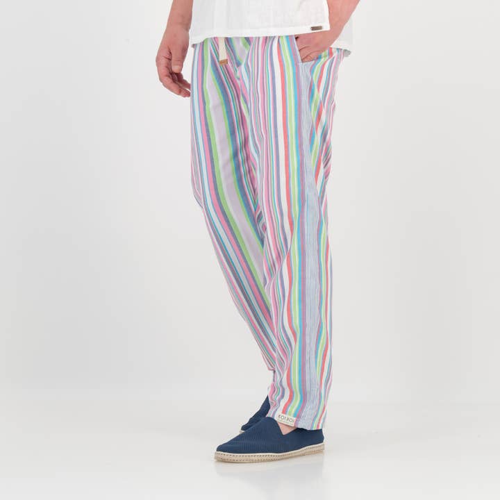 Relaxed Fit Trousers - Candy Grooves for wholesale by KOIKOI Clothing