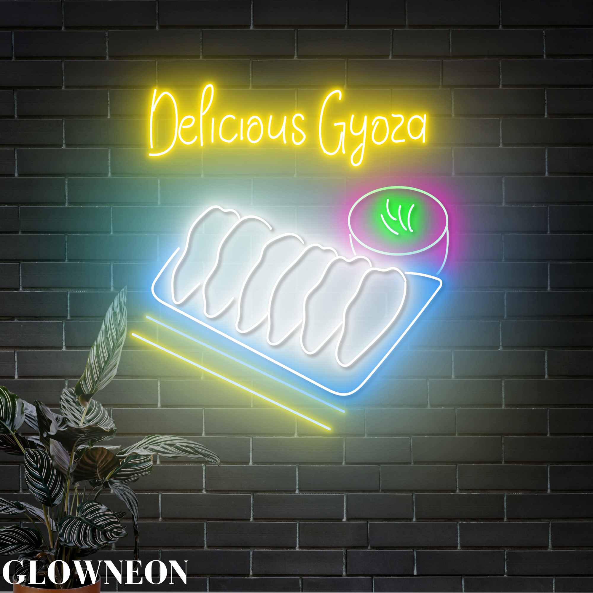 Glow Neon - Wholesale Neon Sign - Delicious Gyoza Neon Sign, Japanese Gyoza Restaurant Led Art3