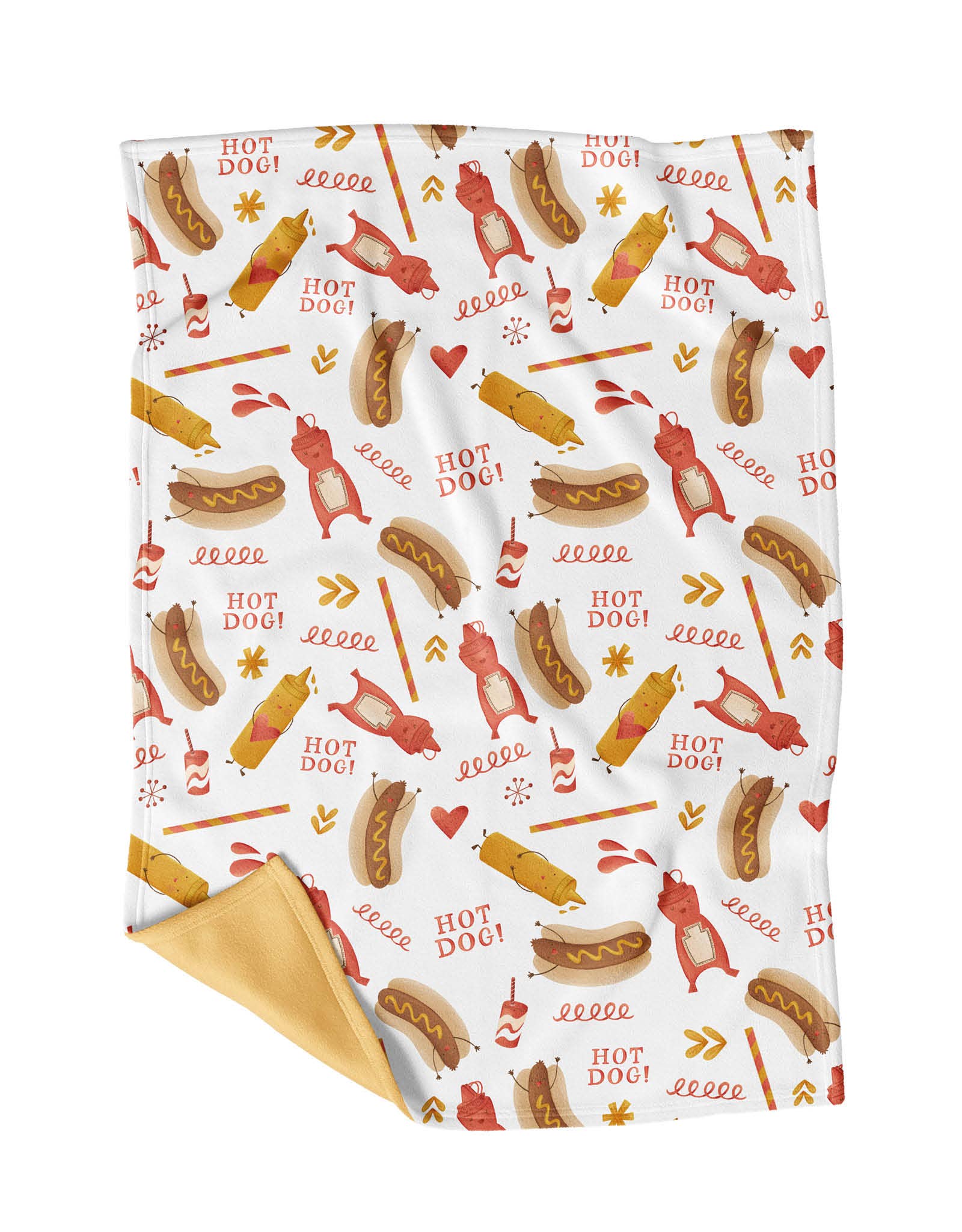 Shine on me Distribution - Wholesale Bedding Blanket - Kids & Baby - My Little Blanket - Ketchup Moutarde0