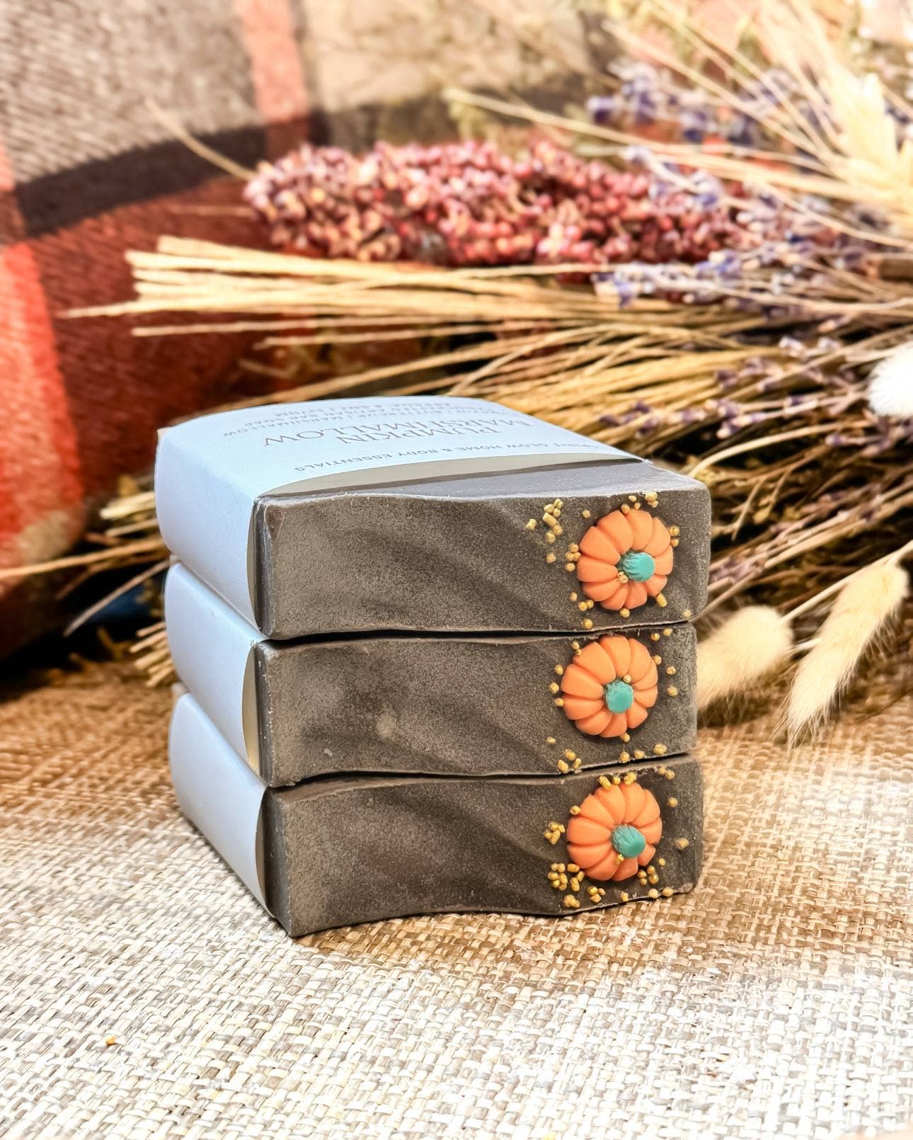 Spirit Glow Home & Body Essentials - Wholesale Bar Soap - Pumpkin Marshmallow- Handcrafted Artisan Soap Bar2