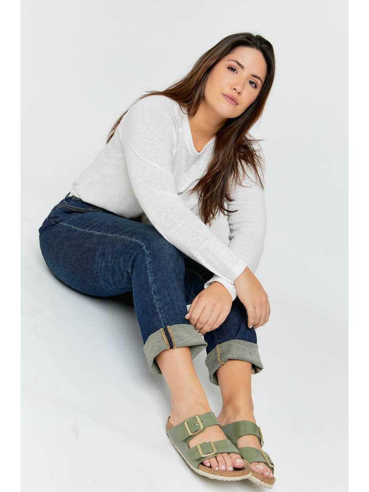 Oliver Logan - Vendita all'ingrosso Jeans - Donna - Crosby Jeans a Vita Media con Taglio Rilassato e Gamba Affusolata, Ralph7