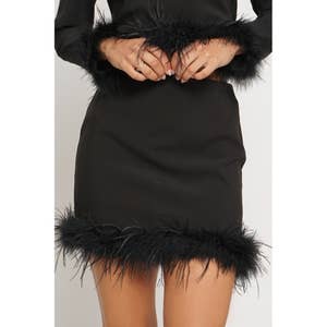 Wholesale Cheap Ostrich Feather Short Dresses - Buy in Bulk on
