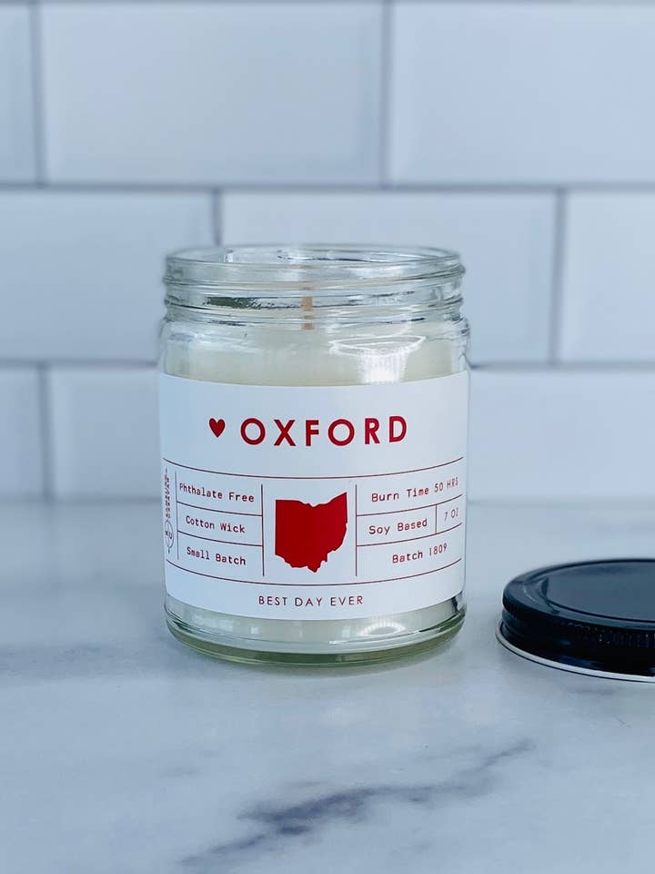 Oxford, OH Candle for wholesale by Rambling Caravan