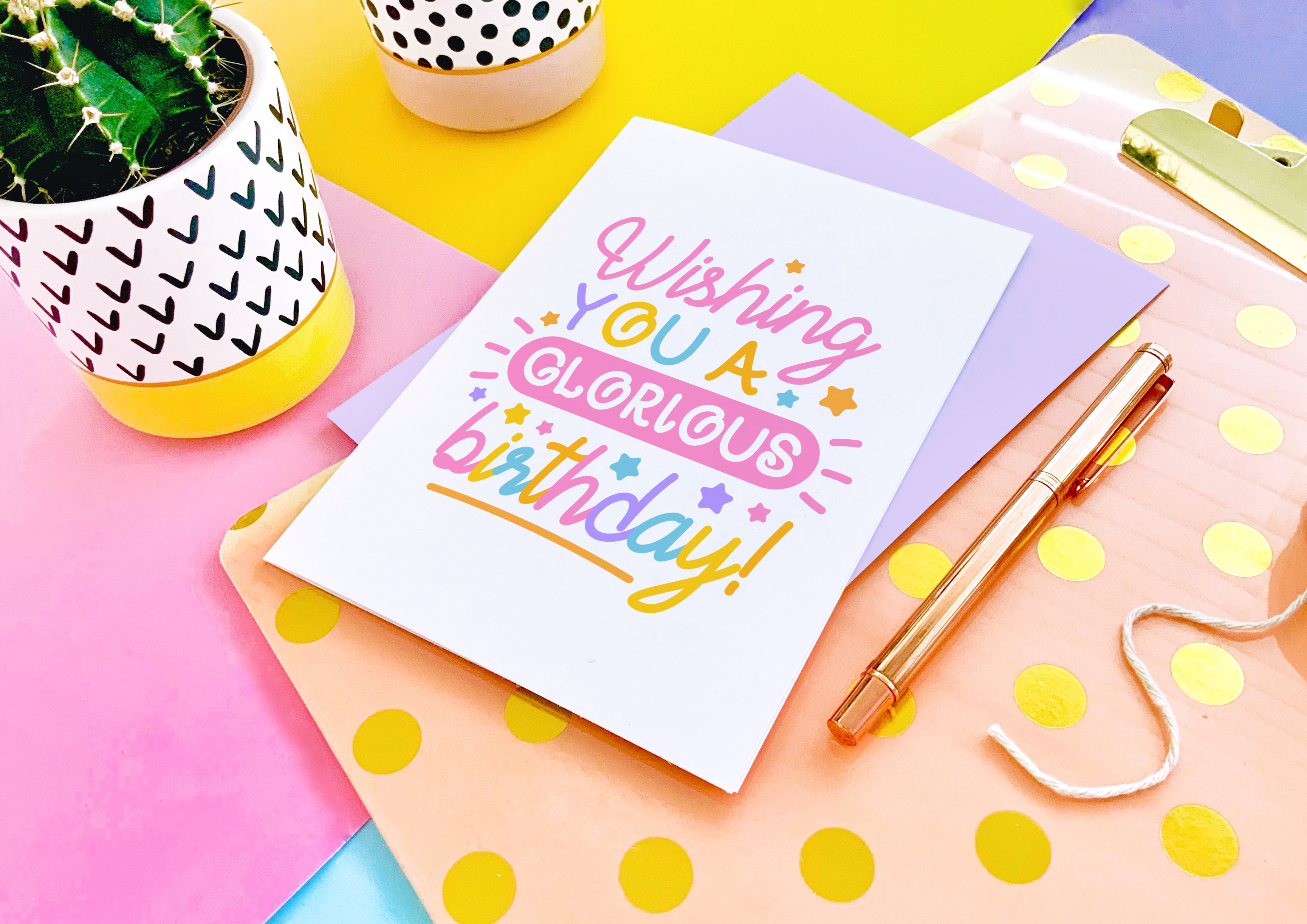 CoconuTacha - Wholesale Birthday Card - Glorious Birthday Greeting Card4