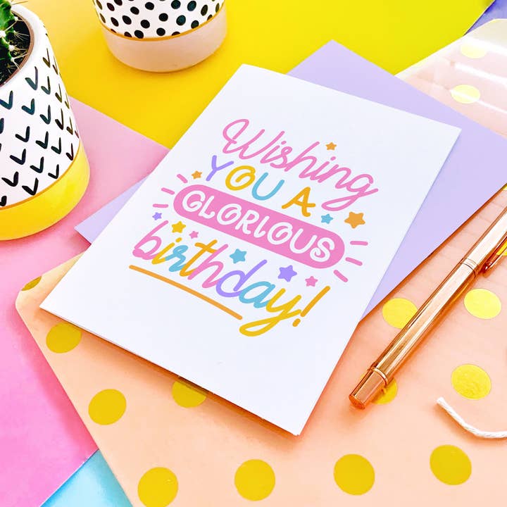 CoconuTacha - Wholesale Birthday Card - Glorious Birthday Greeting Card4