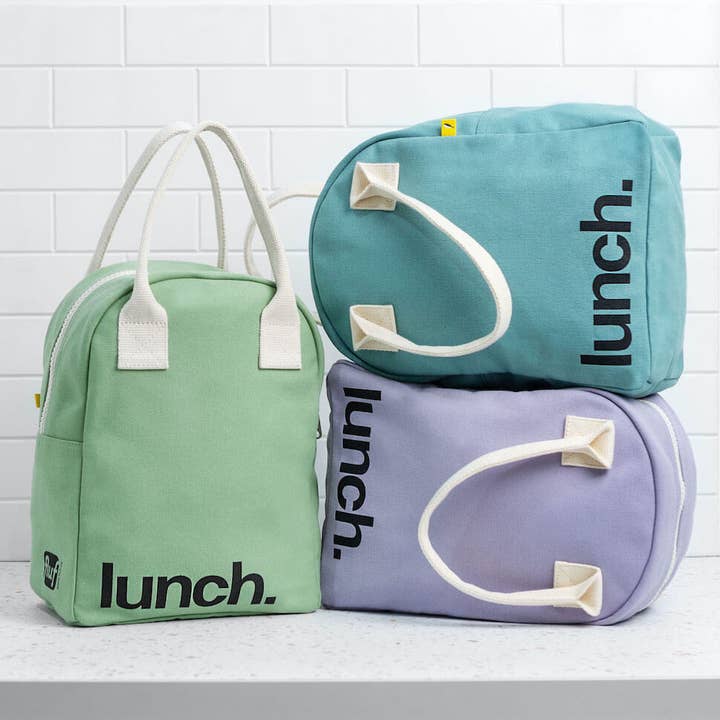 Fluf - Wholesale Lunch bag/box - Zipper Lunch Bag - ‘Lunch’ Lavender4