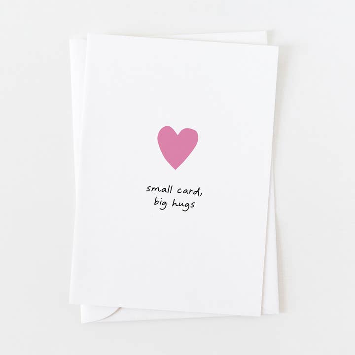 Petite carte, gros câlins pour la vente par Laura Sevigny Design