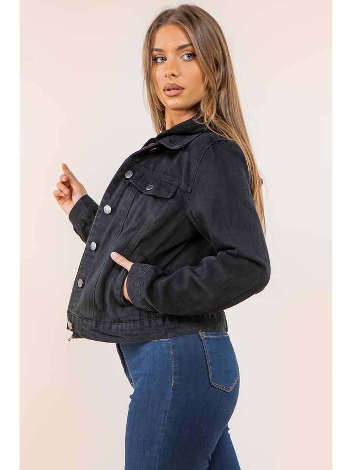 Veracci - Wholesale Denim Jacket - Women's - SWEATSHIRT HOODED DENIM JACKET1