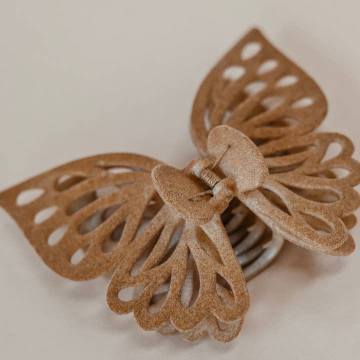 Share Studio - Vente Pince à cheveux – femme - Pince à cheveux en velours Jumbo Butterfly4