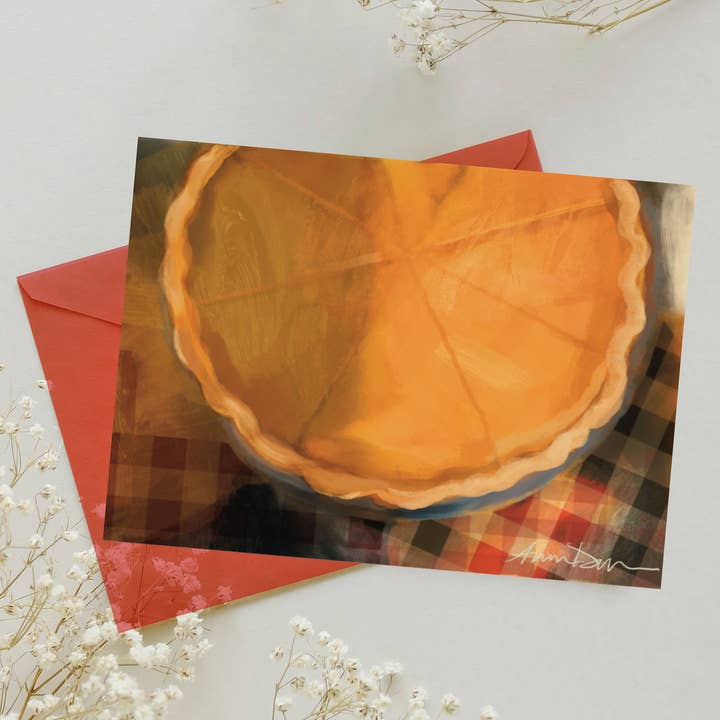 Anna DiVito Studio - Wholesale Everyday Greeting Card - WARM COZY HOME | PUMPKIN PIE | GREETING CARD | BLANK CARD1