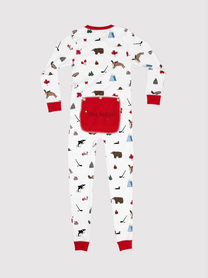MILLIE + MOOSE - Vente Combinaison pyjama – enfant - Barboteuse Canadiana pour enfants - MMKO0011