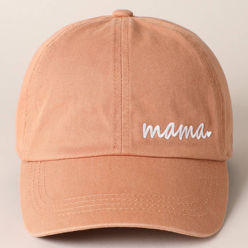 Fashion City - Wholesale Baseball Cap - Women's - Mama Letters Embroidered Baseball Cap14