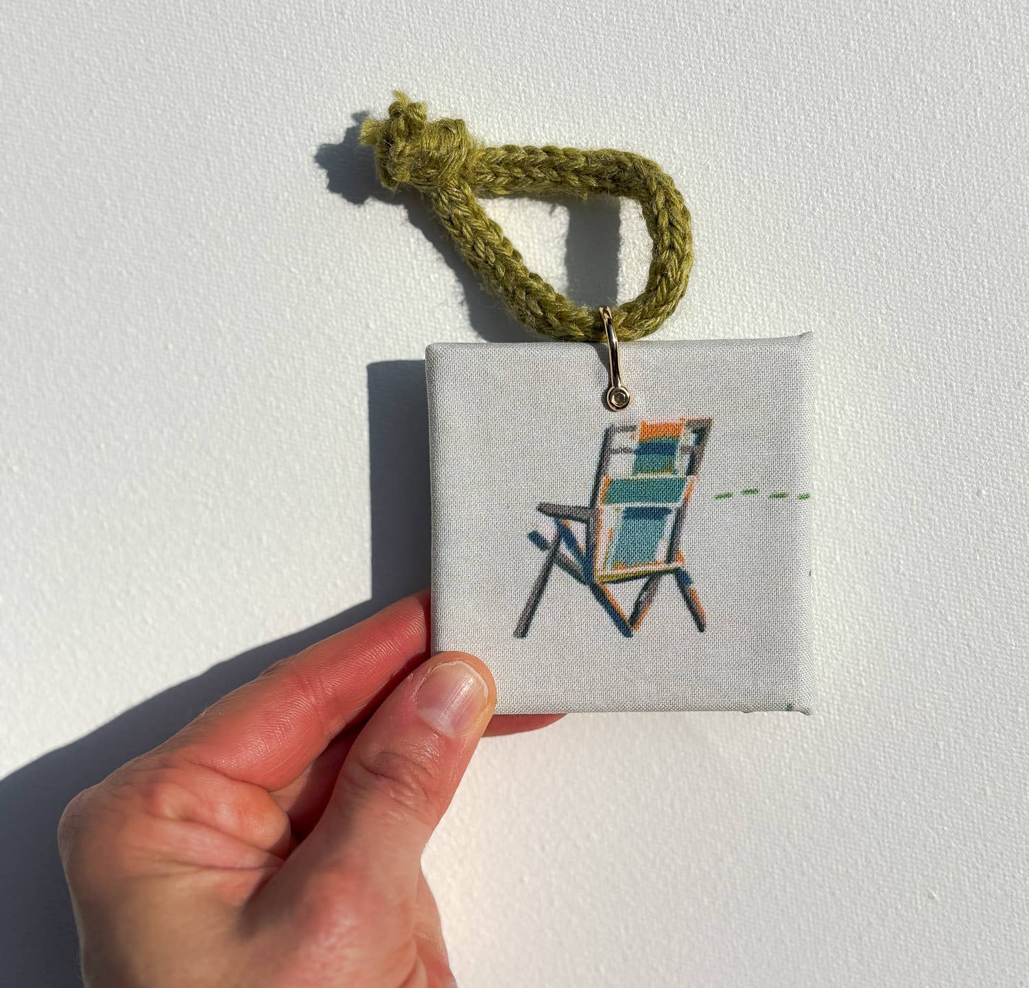 Kristin Cronic Studio - Wholesale Ornament - Sand "Happy Place" Ornament | Handmade 1