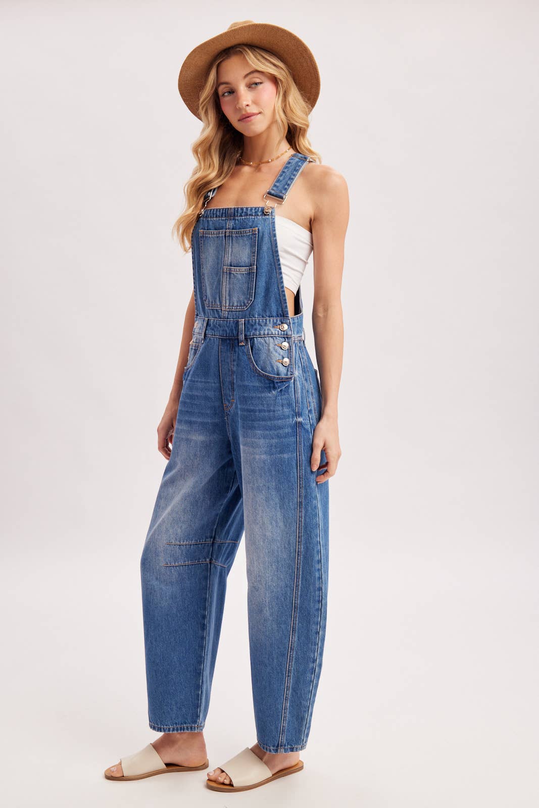 Bluivy - Wholesale Overalls - Women's - DENIM BARREL OVERALLS16